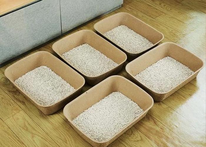 Paper-based cat litter